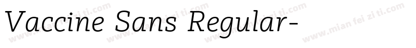 Vaccine Sans Regular字体转换